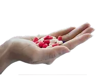 Comprimés dans les mains