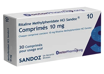 Ritaline achat Methylphenidate HCI Sandoz 10mg 30 Comprimes